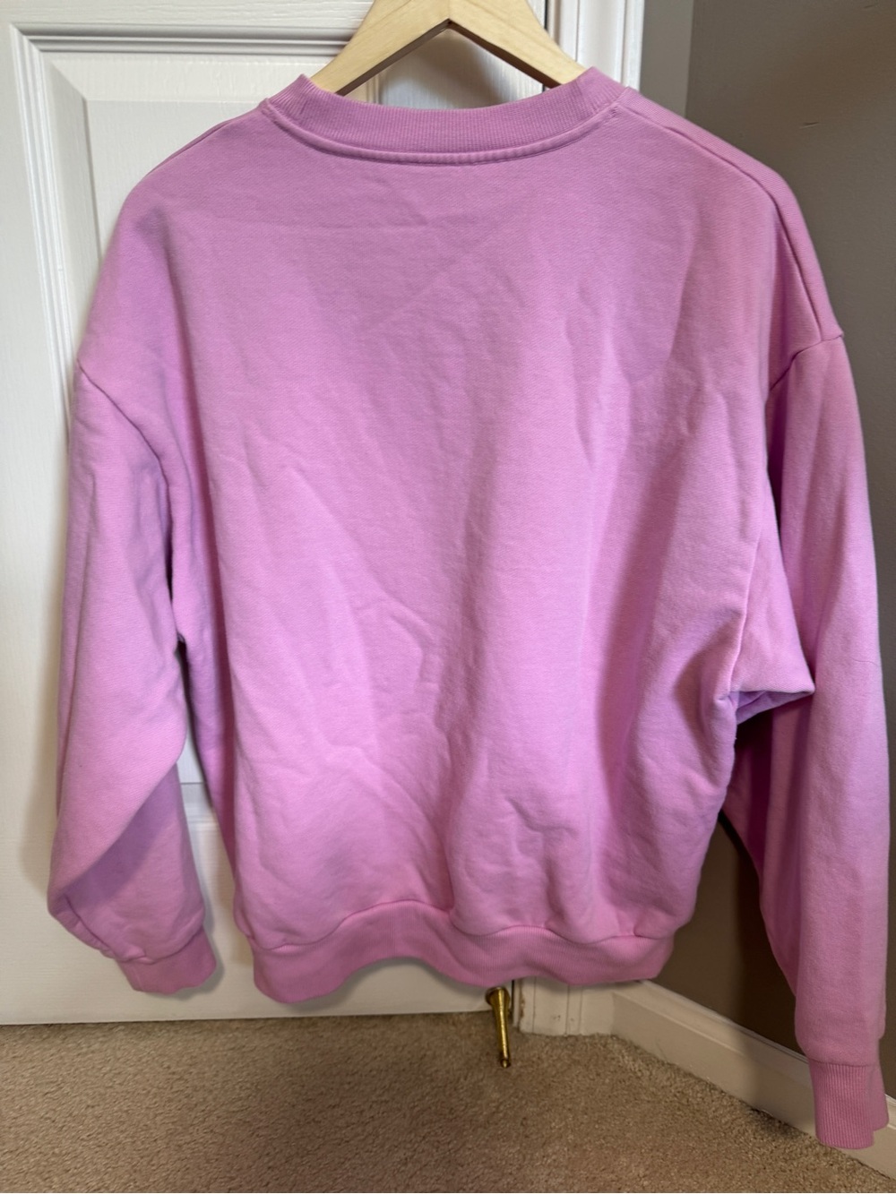 Alo Accolade Candy Heart Pink Crewneck Sweatshirt - Picture 2 of 5